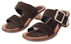 Order (Women) By Far Leather Slide 5cm 'Brown' 'Elegant Simplicity' 23PFRSSMBERU