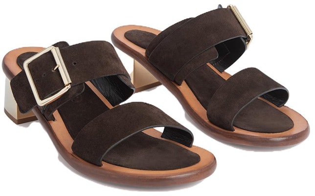 (Women) By Far Leather Slide 5cm 'Brown' 'Elegant Simplicity' 23PFRSSMBERU Shop (Women) By Far Leather Slide 5cm 'Brown' 'Elegant Simplicity' 23PFRSSMBERU