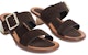 (Women) By Far Leather Slide 5cm 'Brown' 'Elegant Simplicity' 23PFRSSMBERU