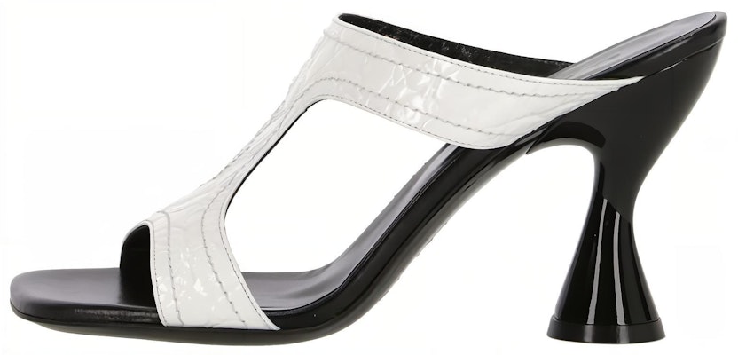 (Women) By Far Leather Square Toe Chunky Heel Mules 'White' 22SSNADOWCCE Buy (Women) By Far Leather Square Toe Chunky Heel Mules 'White' 22SSNADOWCCE