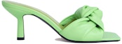 Order (Women) By Far Leather Square Toe Slide 'Green' 23CRLAMFRGNAP