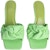 (Women) By Far Leather Square Toe Slide 'Green' 23CRLAMFRGNAP