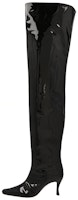 (Women) By Far Leather Stiletto High Boot 'Black Slip-On' 22FWSTVEDBLPBL (Women) By Far Leather Stiletto High Boot 'Black Slip-On' 22FWSTVEDBLPBL