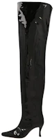 (Women) By Far Leather Stiletto High Boot 'Black Slip-On' 22FWSTVEDBLPBL (Women) By Far Leather Stiletto High Boot 'Black Slip-On' 22FWSTVEDBLPBL