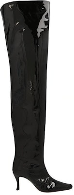 (Women) By Far Leather Stiletto High Boot 'Black Slip-On' 22FWSTVEDBLPBL Order (Women) By Far Leather Stiletto High Boot 'Black Slip-On' 22FWSTVEDBLPBL