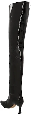 (W) By Far Sepatu Boot Stiletto Tinggi Kulit 'Hitam Slip-On' 22FWSTVEDBLPBL Lookbook (W) By Far Sepatu Boot Stiletto Tinggi Kulit 'Hitam Slip-On' 22FWSTVEDBLPBL