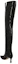 Lookbook (W) By Far Sepatu Boot Stiletto Tinggi Kulit 'Hitam Slip-On' 22FWSTVEDBLPBL