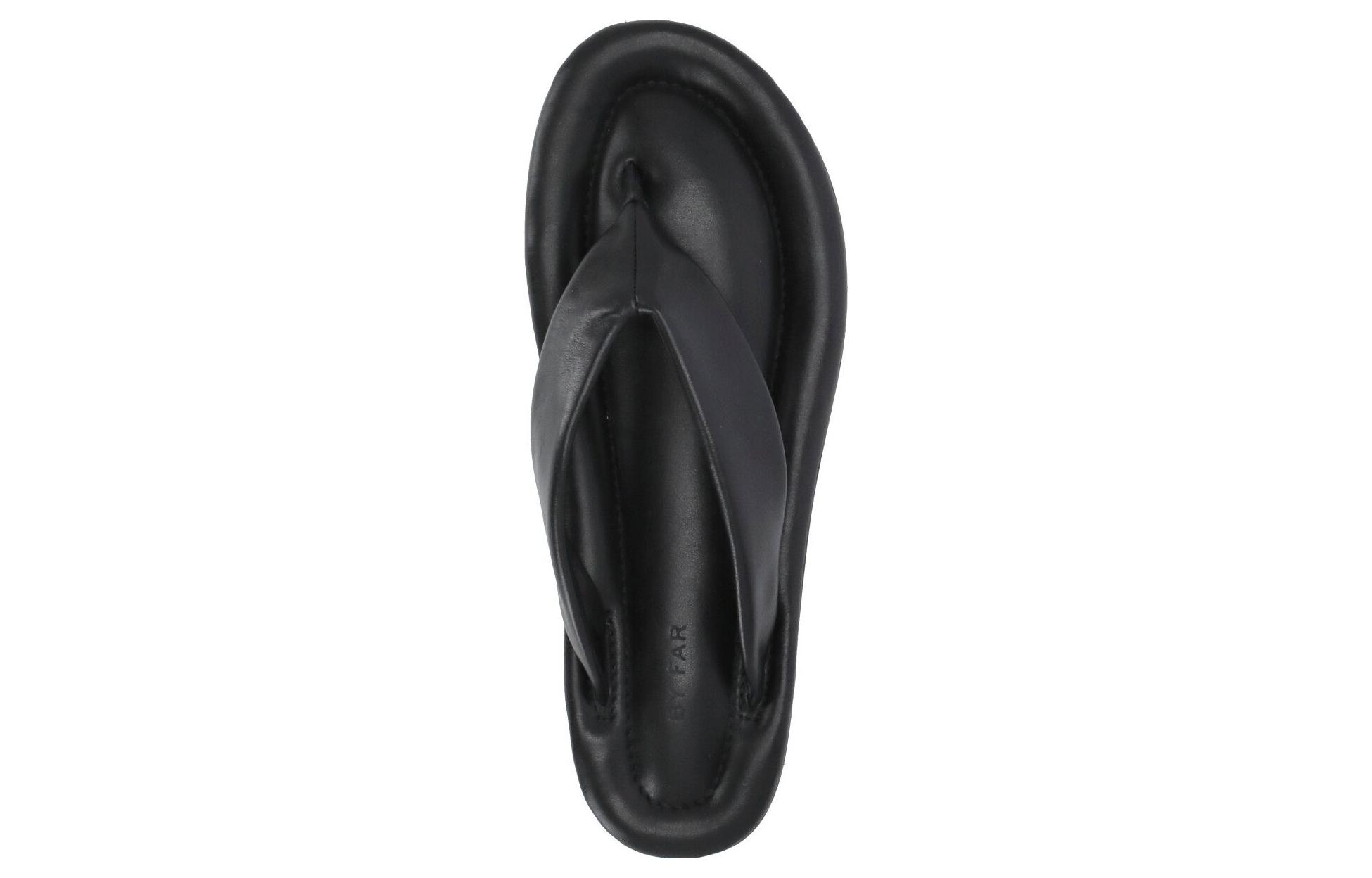(W) By Far Leather Thong Sandal 'Black Fashion' 圖 3