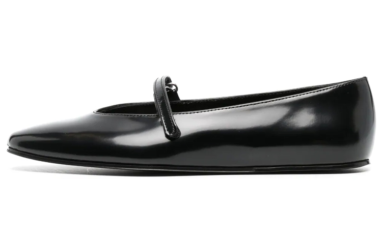 (W) By Far Leather Velcro Low 'Black'