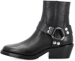 (Women) By Far Leather Zip Ankle Boots 'Black' 23CRHARBBLNAPNBL (Women) By Far Leather Zip Ankle Boots 'Black' 23CRHARBBLNAPNBL