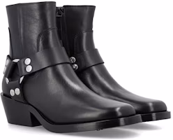 Lookbook (Women) By Far Leather Zip Ankle Boots 'Black' 23CRHARBBLNAPNBL