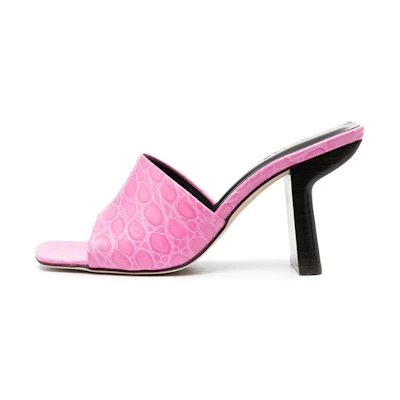 (W) By Far Liliana 'Pink Croc'