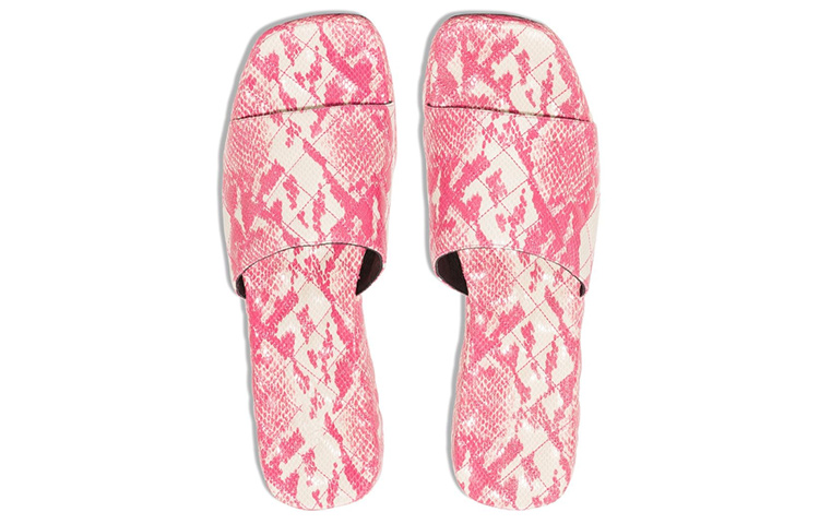 (W) By Far Lilo 'Pink Snakeskin Mule' 圖 3