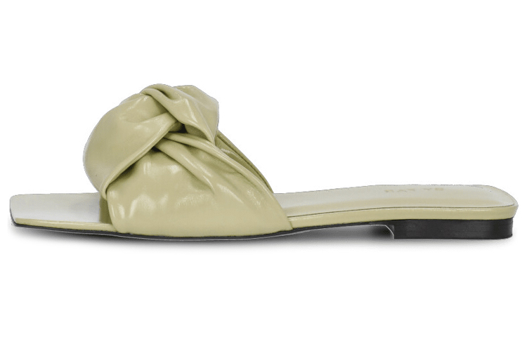 (Women) By Far Lima Sandals 'Green Leather Fashion' 22SSLIMOLVGLSOLV