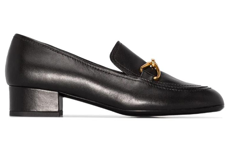 (W) By Far Lino 35mm High-Heeled Shoes 'Black Leather' 圖 2