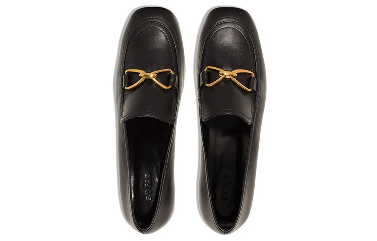 (W) By Far Lino 35mm High-Heeled Shoes 'Black Leather' 圖 3