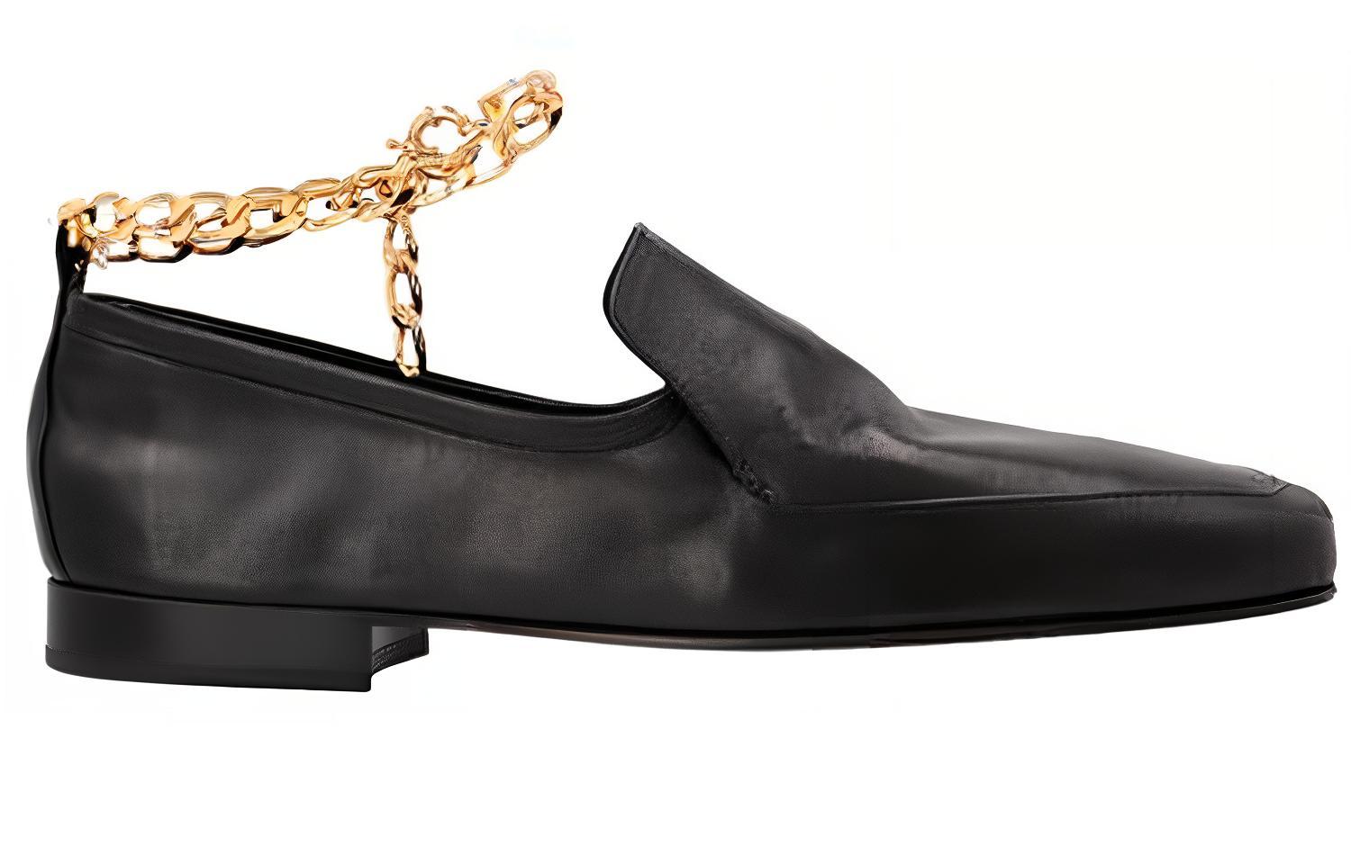 (W) By Far Loafer 'Black Leather Chain' 圖 2