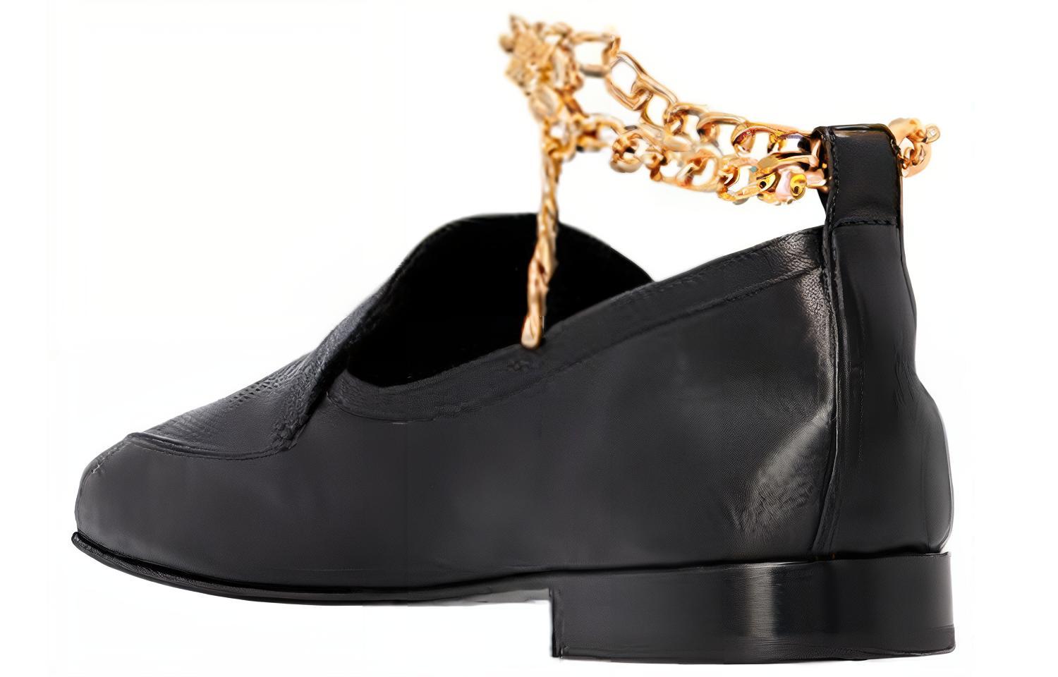 (W) By Far Loafer 'Black Leather Chain' 圖 3