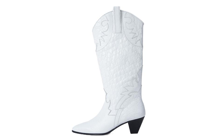 (Women) By Far Melvin High 'White Leather Fashion Slip-On' 23CRMLVDOWCRLZ