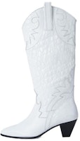(Women) By Far Melvin High 'White Leather Fashion Slip-On' 23CRMLVDOWCRLZ (Women) By Far Melvin High 'White Leather Fashion Slip-On' 23CRMLVDOWCRLZ