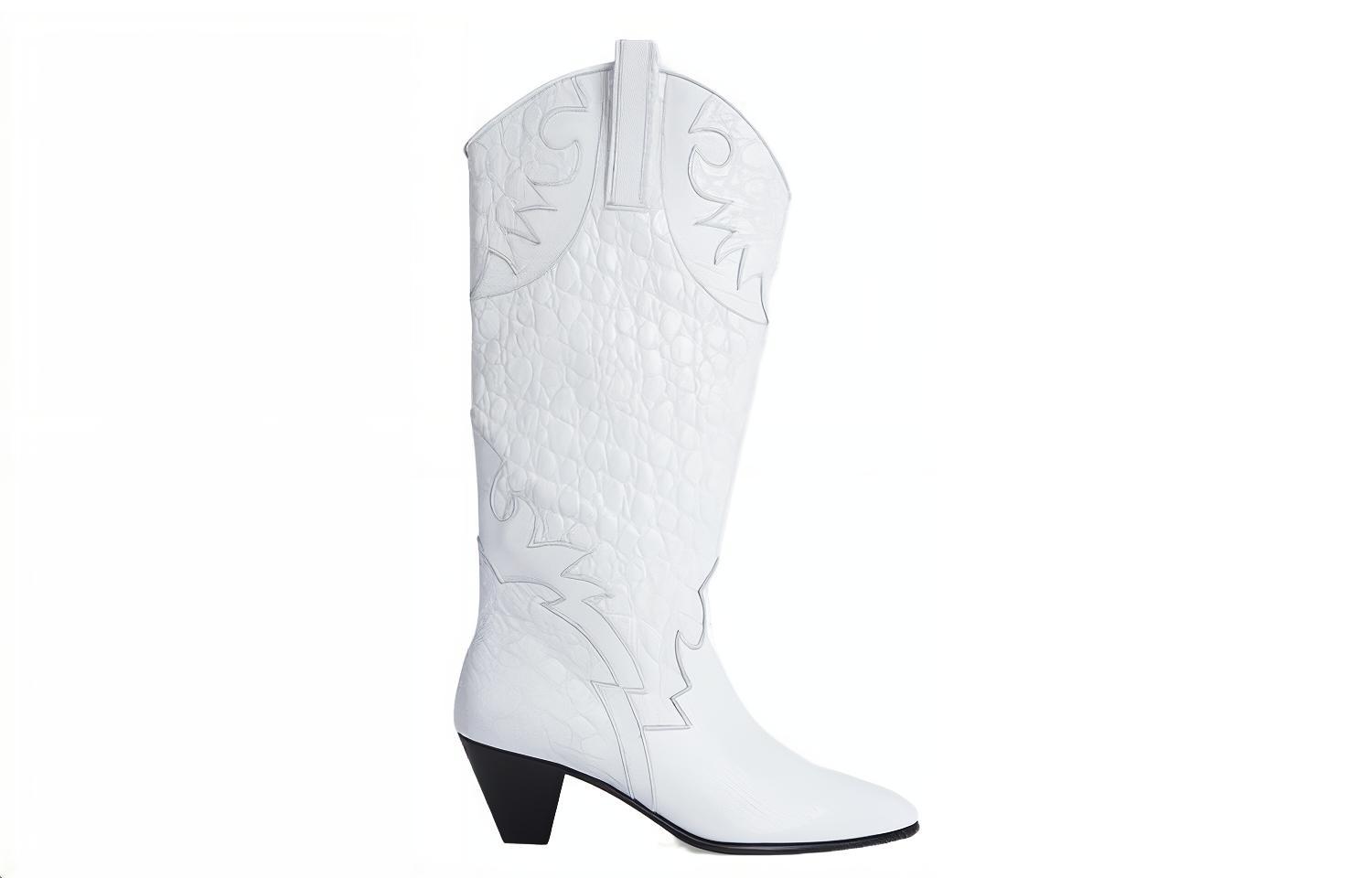 (W) By Far Melvin High 'White Leather Fashion Slip-On' 圖 2