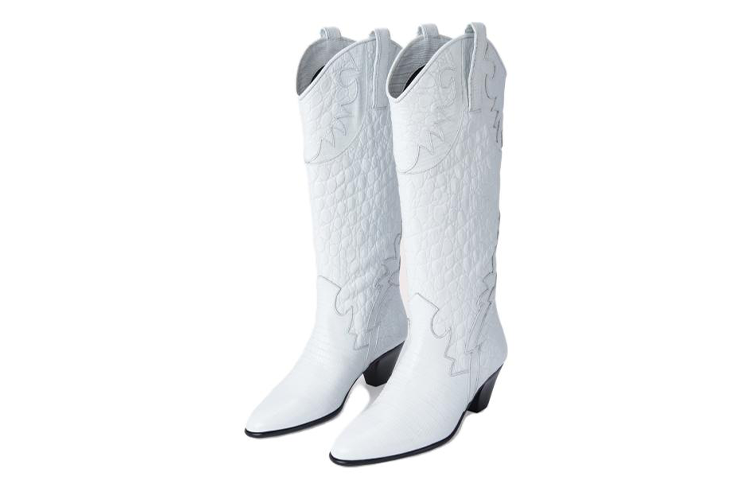 (W) By Far Melvin High 'White Leather Fashion Slip-On' 圖 3