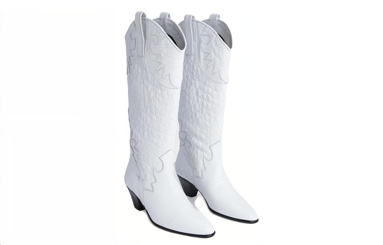 (W) By Far Melvin High 'White Leather Fashion Slip-On' 圖 4