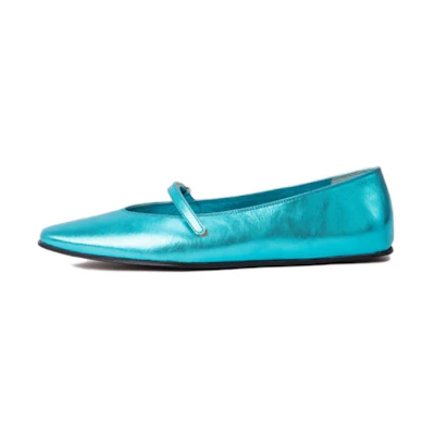 (W) By Far Molly 'Blue Round Toe Low Top'