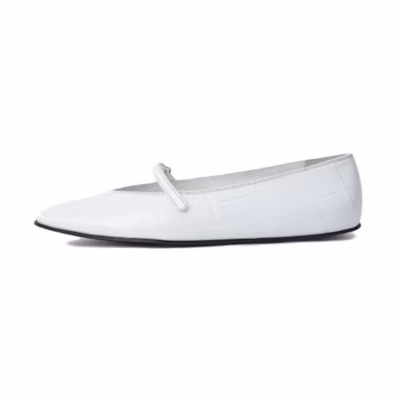 (W) By Far Molly 'White Square Toe Fashion'