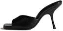Buy (W) By Far Mora 'Selipar Tumit Tinggi Kulit Hitam' Selesa JVV1632969000726
