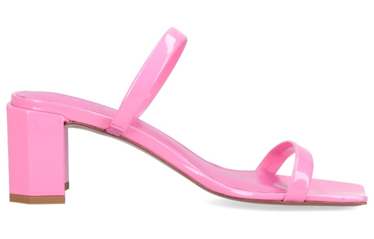 Order (W) By Far Mules 'Tumit Tebal Merah Jambu' 23SSTNYMLPPPLPP