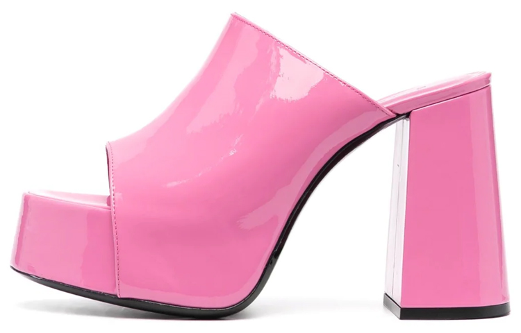 (Women) By Far Patent Calfskin Platform High Heel Sandals 'Pink Fashion' 23SSBRAMLPPPLPP