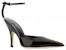(W) By Far Kulit Paten Gesper Hujung Runcing Stiletto 'Hitam' 23CRELZHBLPBL