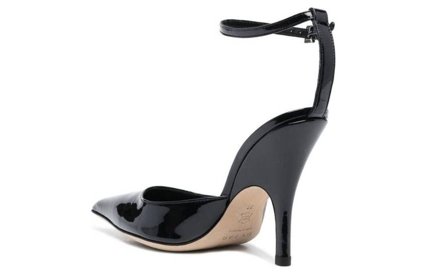 Purchase (Women) By Far Patent Leather Buckle Pointed-Toe Stiletto 'Black' 23CRELZHBLPBL