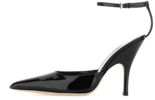(Women) By Far Patent Leather Buckle Pointed-Toe Stiletto 'Black' 23CRELZHBLPBL (Women) By Far Patent Leather Buckle Pointed-Toe Stiletto 'Black' 23CRELZHBLPBL