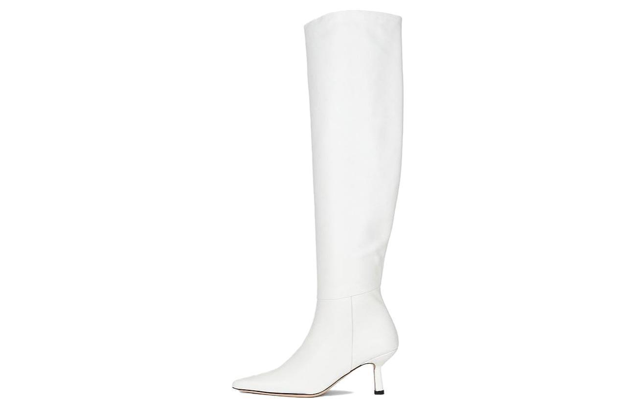 (Women) By Far Pointed Comfort Boots 'Over-The-Knee White' 23CRMEHDWHNAP