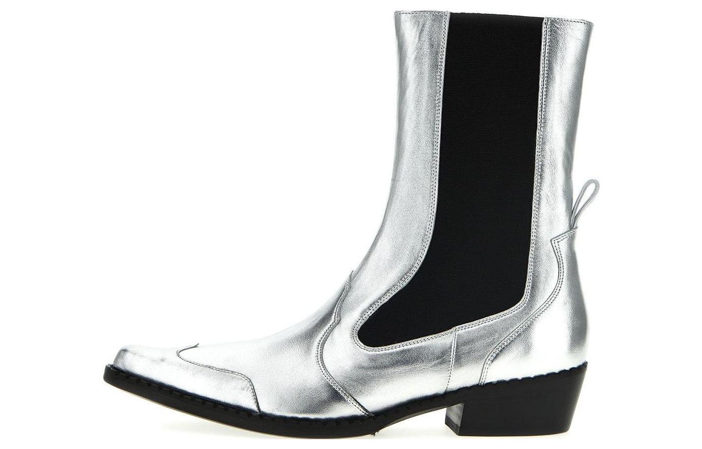(Women) By Far Pointed Toe Chelsea Boot 5.5cm 'Silver' 23PFOTIDSVASV