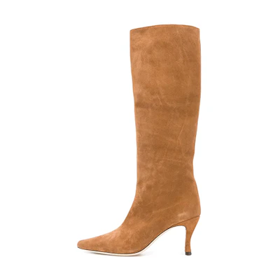 (W) By Far Pointed Toe High Boots 'Brown'