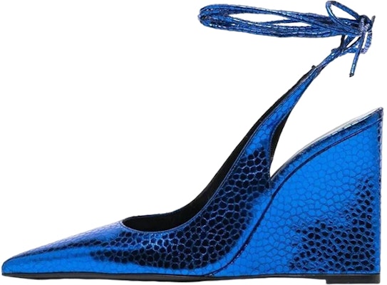 (Women) By Far Pointed Toe Lace-Up High Heels 'Blue Leather' 23CRVAUWBUFLGBU Buy (Women) By Far Pointed Toe Lace-Up High Heels 'Blue Leather' 23CRVAUWBUFLGBU