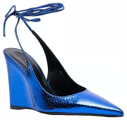 (Women) By Far Pointed Toe Lace-Up High Heels 'Blue Leather' 23CRVAUWBUFLGBU Lookbook (Women) By Far Pointed Toe Lace-Up High Heels 'Blue Leather' 23CRVAUWBUFLGBU