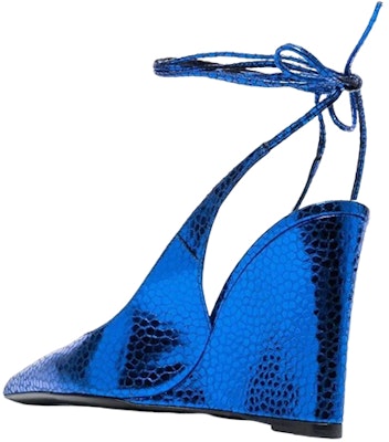 (Women) By Far Pointed Toe Lace-Up High Heels 'Blue Leather' 23CRVAUWBUFLGBU Shop (Women) By Far Pointed Toe Lace-Up High Heels 'Blue Leather' 23CRVAUWBUFLGBU