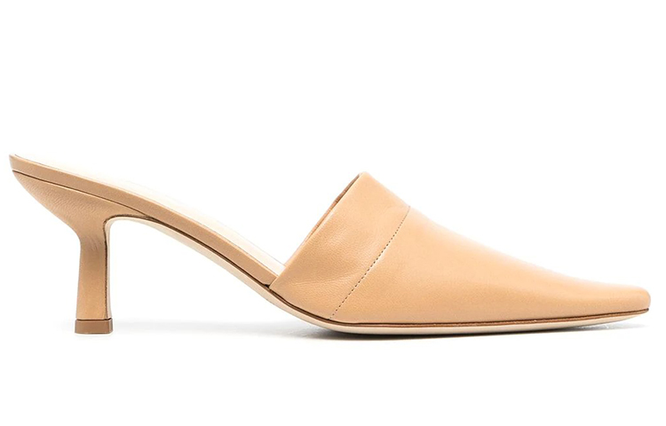(W) By Far Pointed Toe Mules 'Minimalist Casual Beige' 圖 2