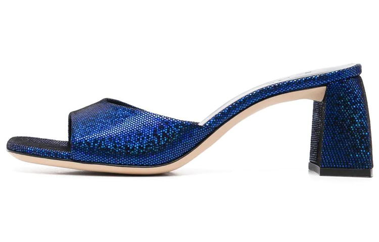 (Women) By Far Romy 'Metallic Blue' 23CRROMYMBUDDL