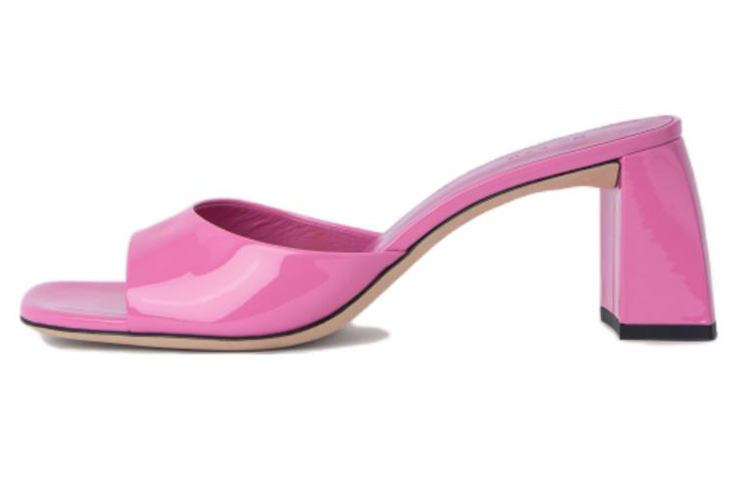(Women) By Far Romy Slide 'Pink Leather' 23SSROMYMLPPP