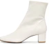Buy (Women) By Far Round-Toe Block-Heel Ankle Boots 'White' 21FWSOFVNGG