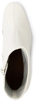 (Women) By Far Round-Toe Block-Heel Ankle Boots 'White' 21FWSOFVNGG Shop (Women) By Far Round-Toe Block-Heel Ankle Boots 'White' 21FWSOFVNGG