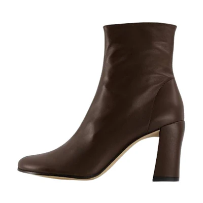 (W) By Far Round Toe Slip-On Short Boots 'Brown'
