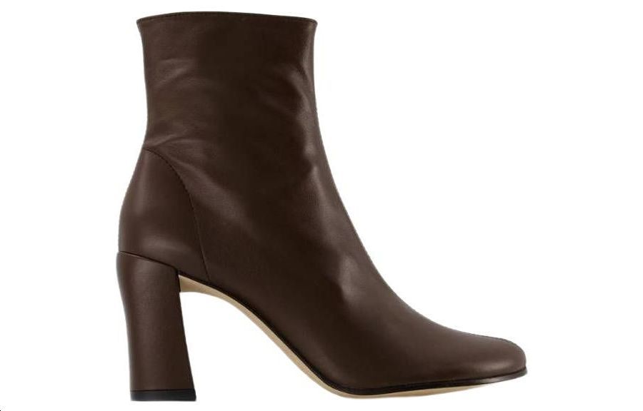 Order By Far 圓頭套穿 短靴 女款 棕色