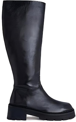 (Women) By Far Russel 'Black Leather Zipper High-Top Boots' 22FWRUSDBLNAP Order (Women) By Far Russel 'Black Leather Zipper High-Top Boots' 22FWRUSDBLNAP
