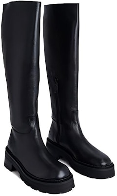 (Women) By Far Russel 'Black Leather Zipper High-Top Boots' 22FWRUSDBLNAP Shop (Women) By Far Russel 'Black Leather Zipper High-Top Boots' 22FWRUSDBLNAP